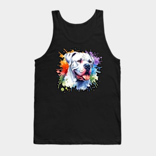 Watercolor Dogo Argentino Tank Top